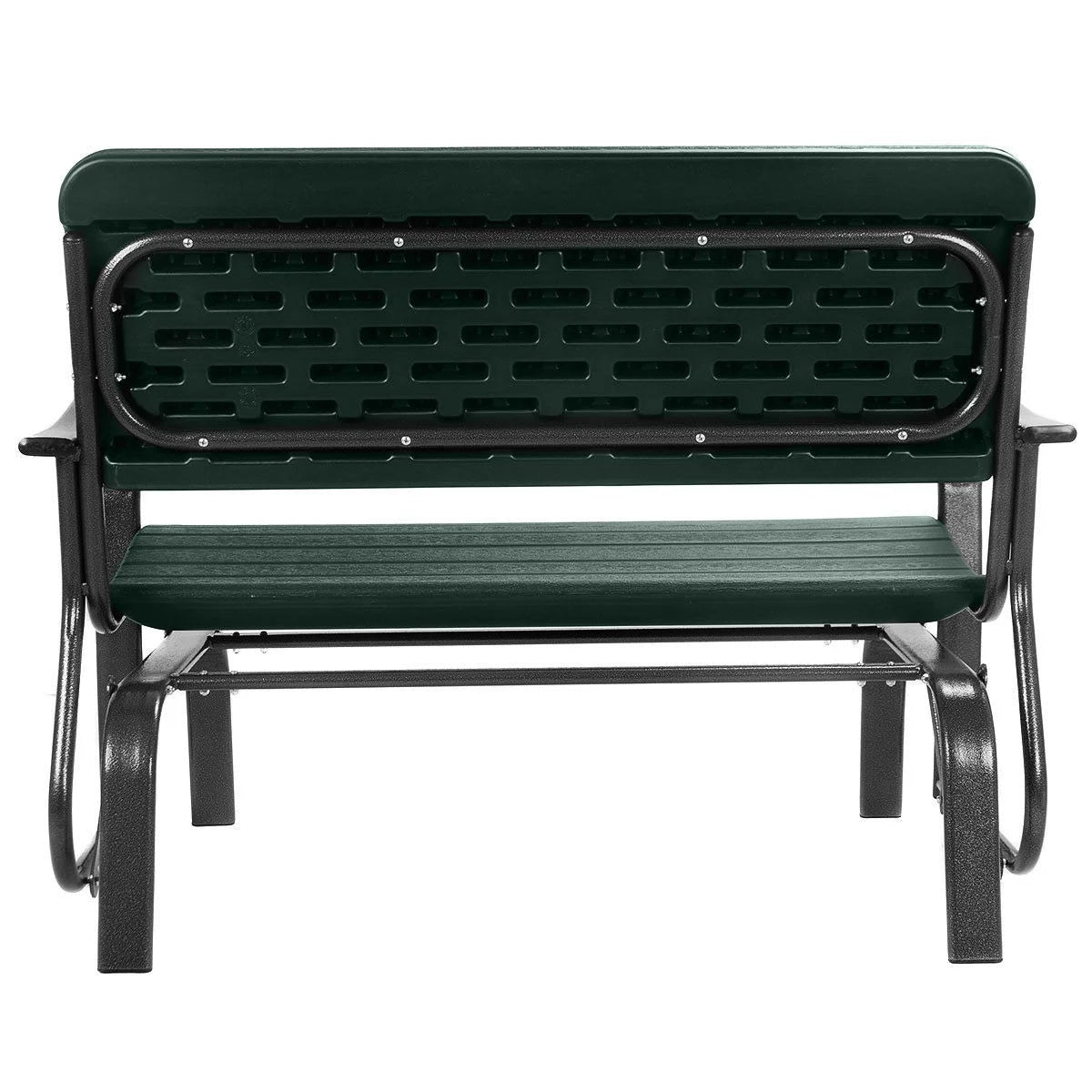 Costway Outdoor Patio Swing Porch Rocker Glider Bench Loveseat Garden Seat Steel