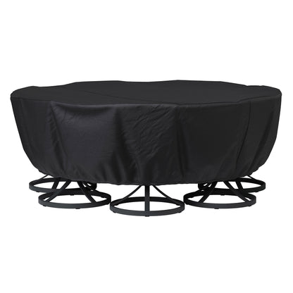 Agio Clearfield 7-piece Sling Fire Outdoor Patio Dining Set