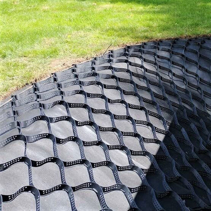 Geocell 2inch Tall Gravel Stabilizing Grid Panels 230sf per Panel - Made in USA - Paver and Flagstone Base, Patios, Walkways, Trails, Landscaping, Shed Foundations - 1885lbs per SF Strength