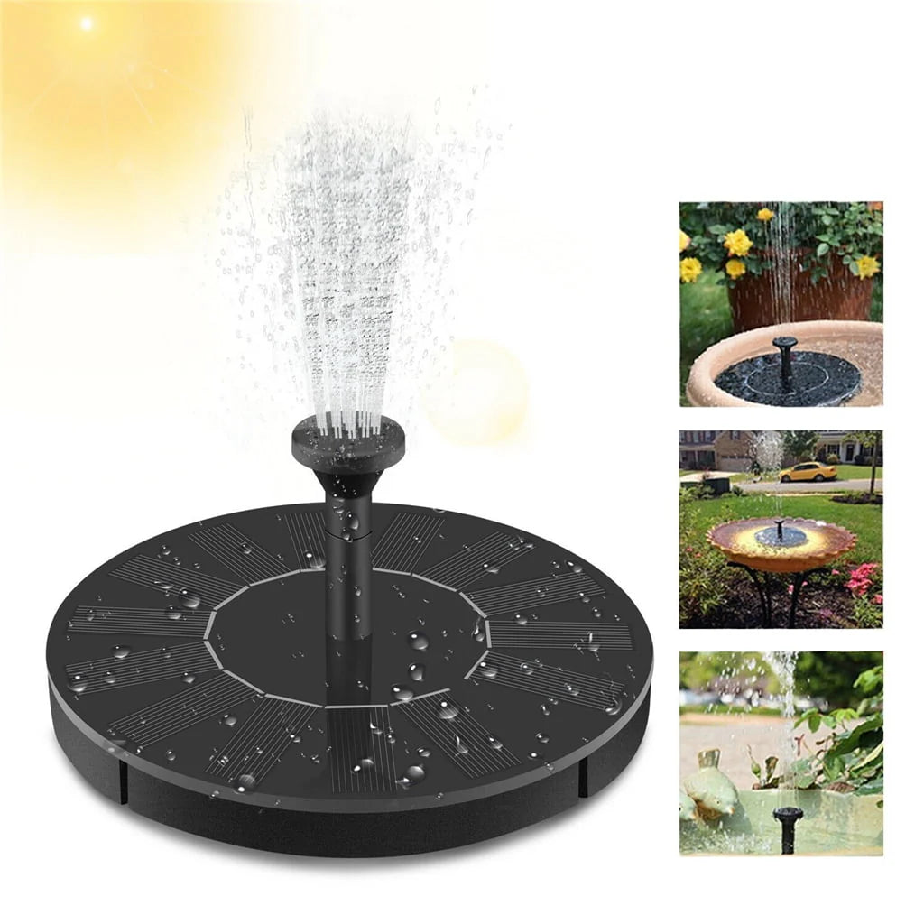 Hmount Deeroll New Solar Power Water Fountain Pump Bird Fountain Water Floating Fountain Pond Garden Patio Decor Lawn Decoration