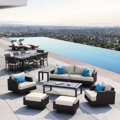 Portofino Repose 19-piece Outdoor Patio Estate Set