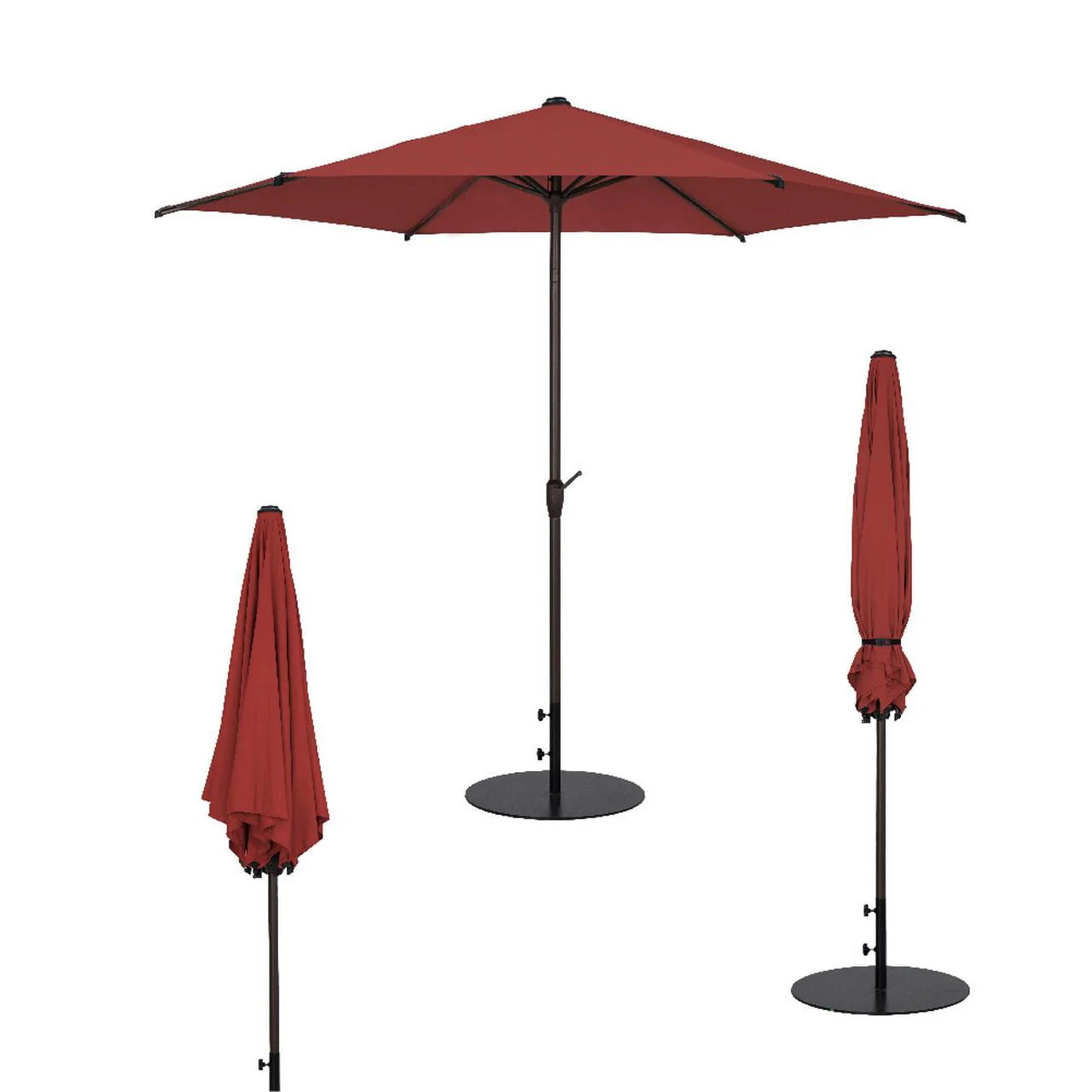 Lyon Outdoor Patio Umbrella 9' (Dark Red)