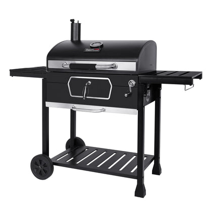 Gourmet 30" CD2030AN Deluxe Charcoal Grill, BBQ Smoker Picnic Camping Patio Backyard Cooking, Black