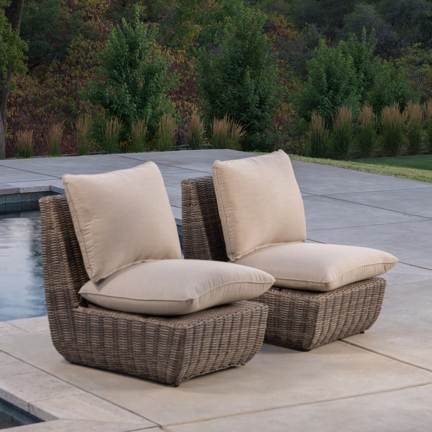 SunVilla Swann Modular Outdoor Patio Chair, 2-pack