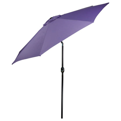 Northlight 9ft Outdoor Patio Market Umbrella with Hand Crank and Tilt, Purple