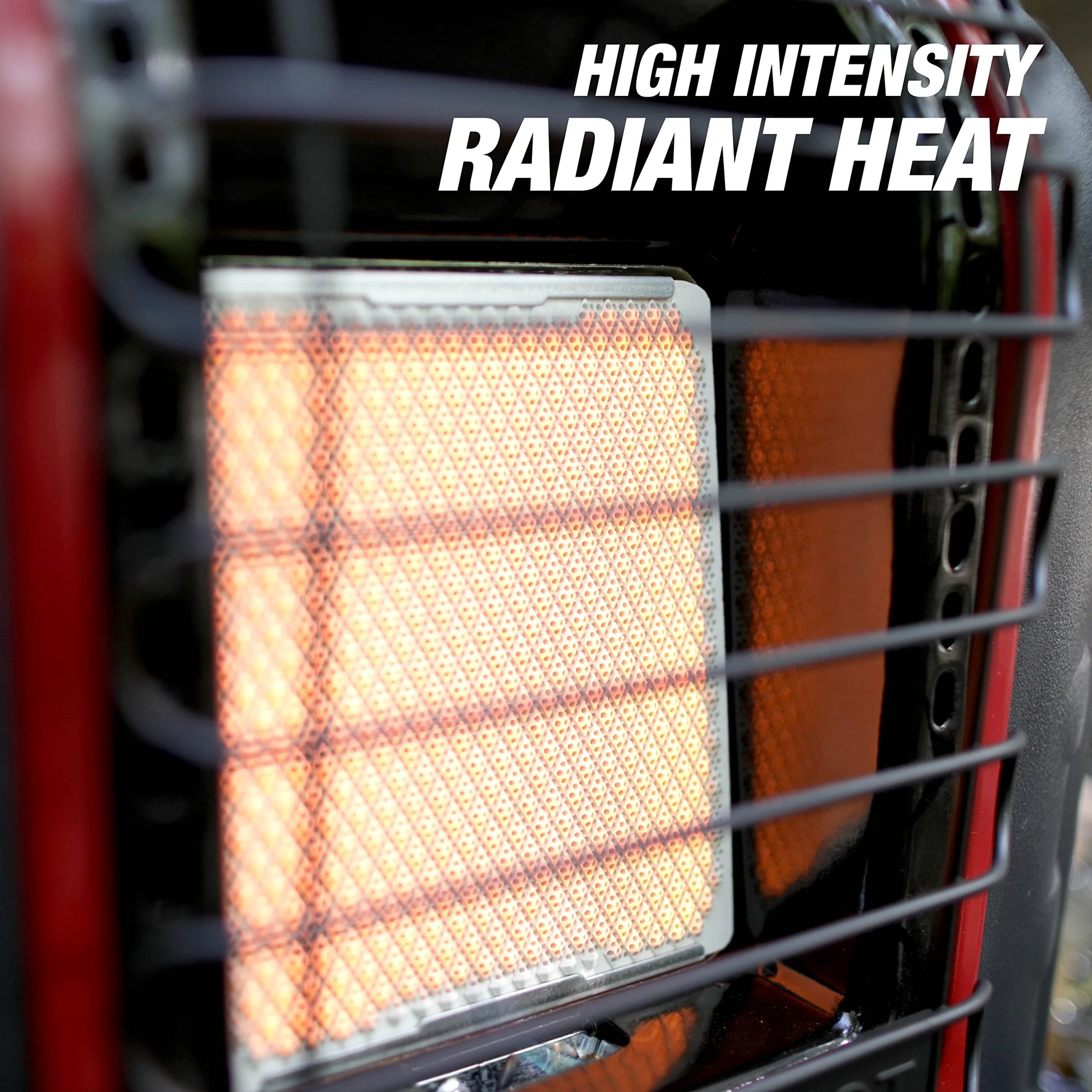 Portable Buddy Heater MH9BX 4,000-9,000 BTU Indoor-Safe Propane Radiant Heater For Campers, Workshops, Job Sites, Patios & More - Red, Black