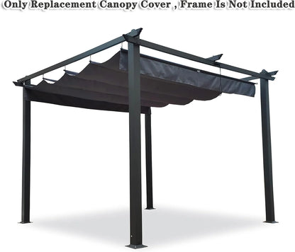 Outdoor Patio Pergola Replacement Canopy Top Cover Gazebo Replacement Shade Cover (Gray-for 13x10 Ft Pergola Frame)