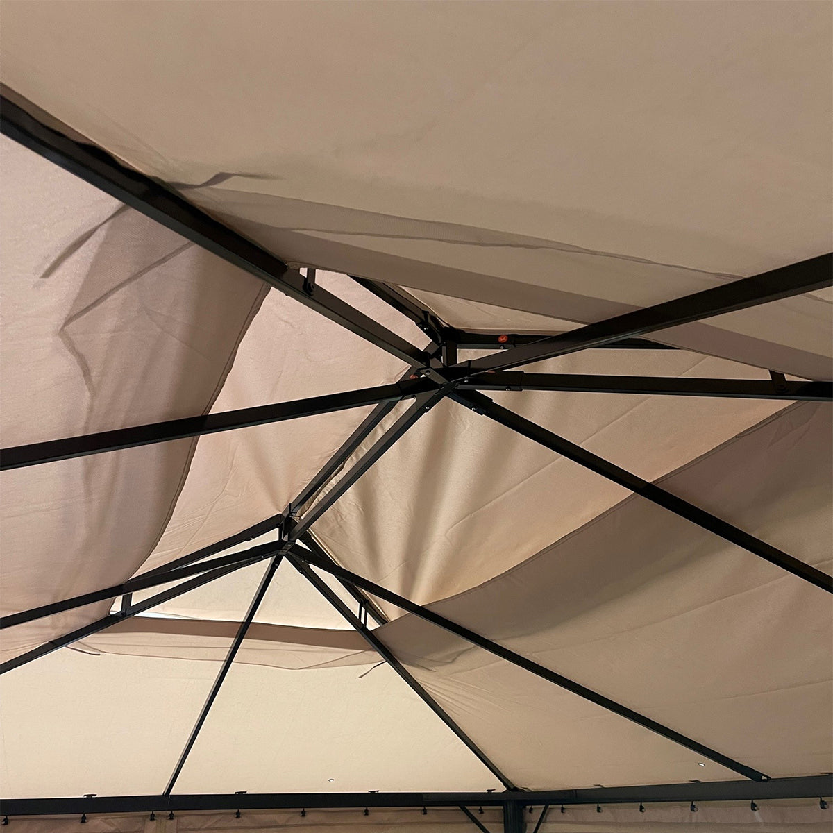Garden Winds Replacement Canopy Top Cover Compatible with The Grand Patio 10x13 Gazebo - Riplock 350 - Slate Gray
