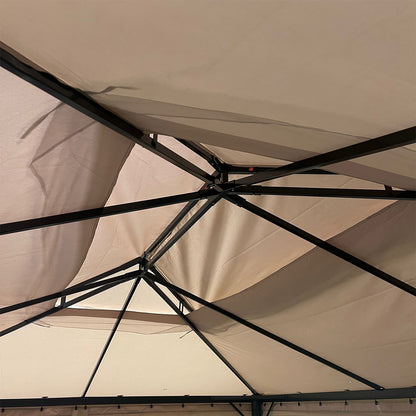 Garden Winds Replacement Canopy Top Cover Compatible with The Grand Patio 10x13 Gazebo - Riplock 350 - Slate Gray