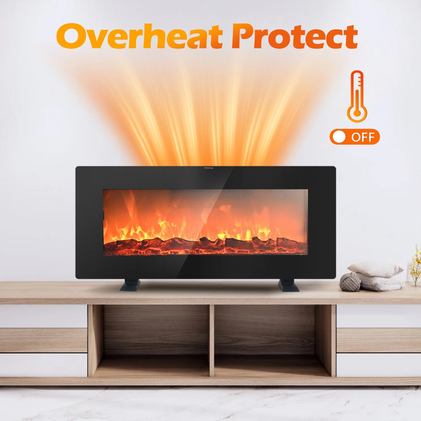 Airo Comfort Electric Outdoor Infrared Patio Heater - 500/1000/1500W with Remote