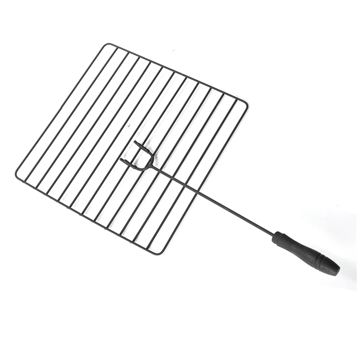 Wood Burning Fire Pits for Outside, 32" Square Iron Fire Pit Backyard Patio Garden Stove Wood Burning Fire Pit w/Mesh Screen Lid, Wood Grate, Poker, Durable Fire Pit, Q5946