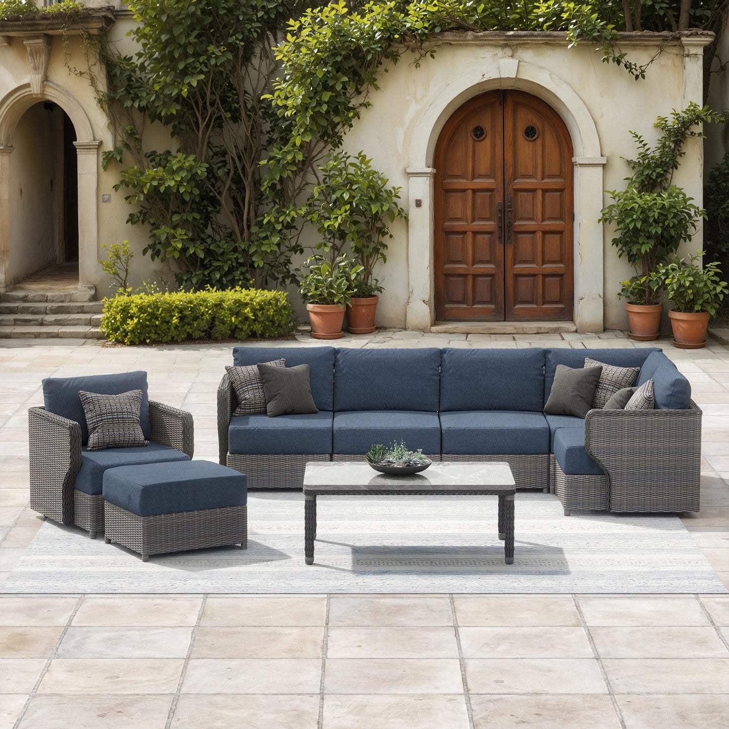 Sirio Richmond 8-piece Outdoor Patio Seating Set
