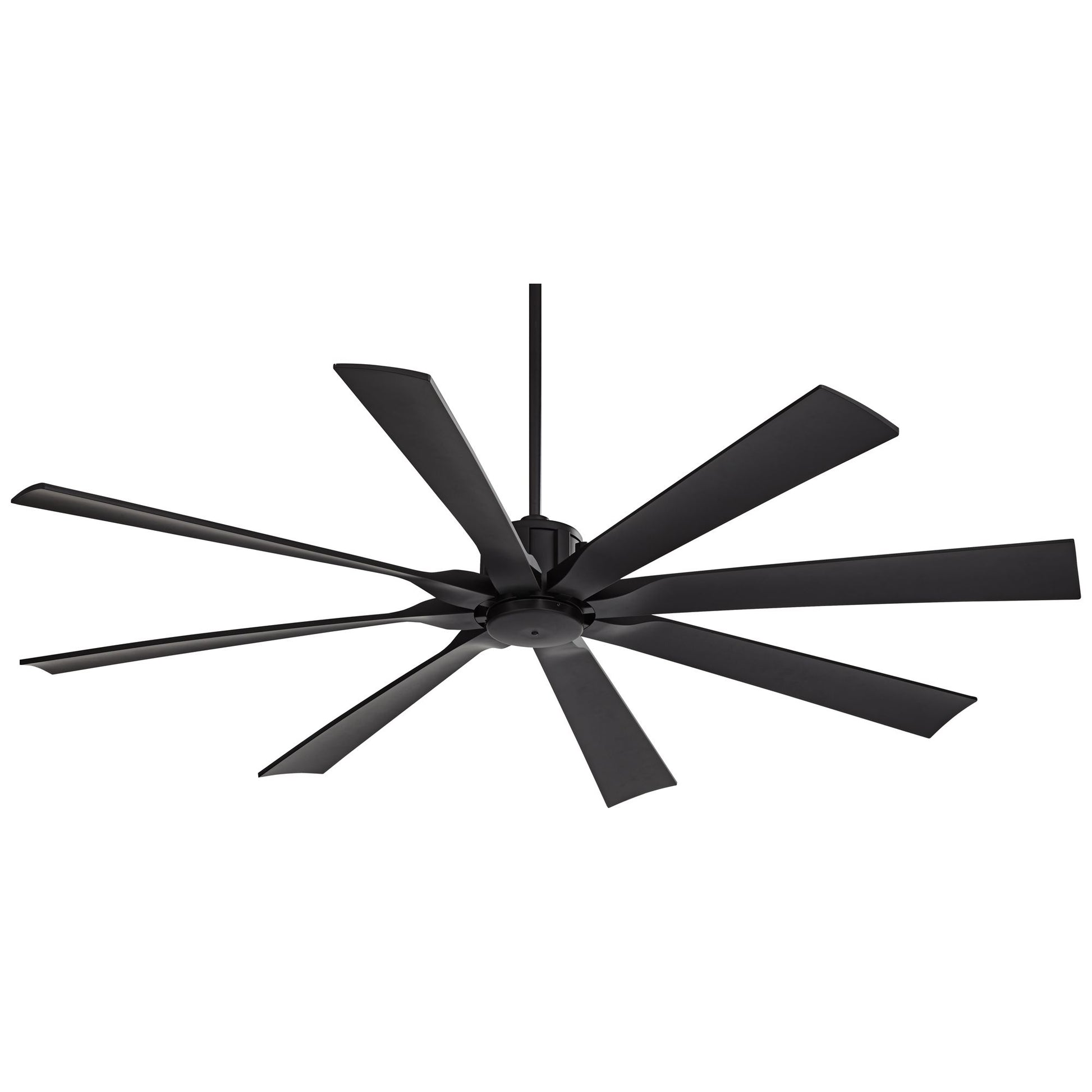 70" Possini Euro Design Modern Indoor Outdoor Ceiling Fan with Remote Control Matte Black Damp Rated for Patio Exterior House Home