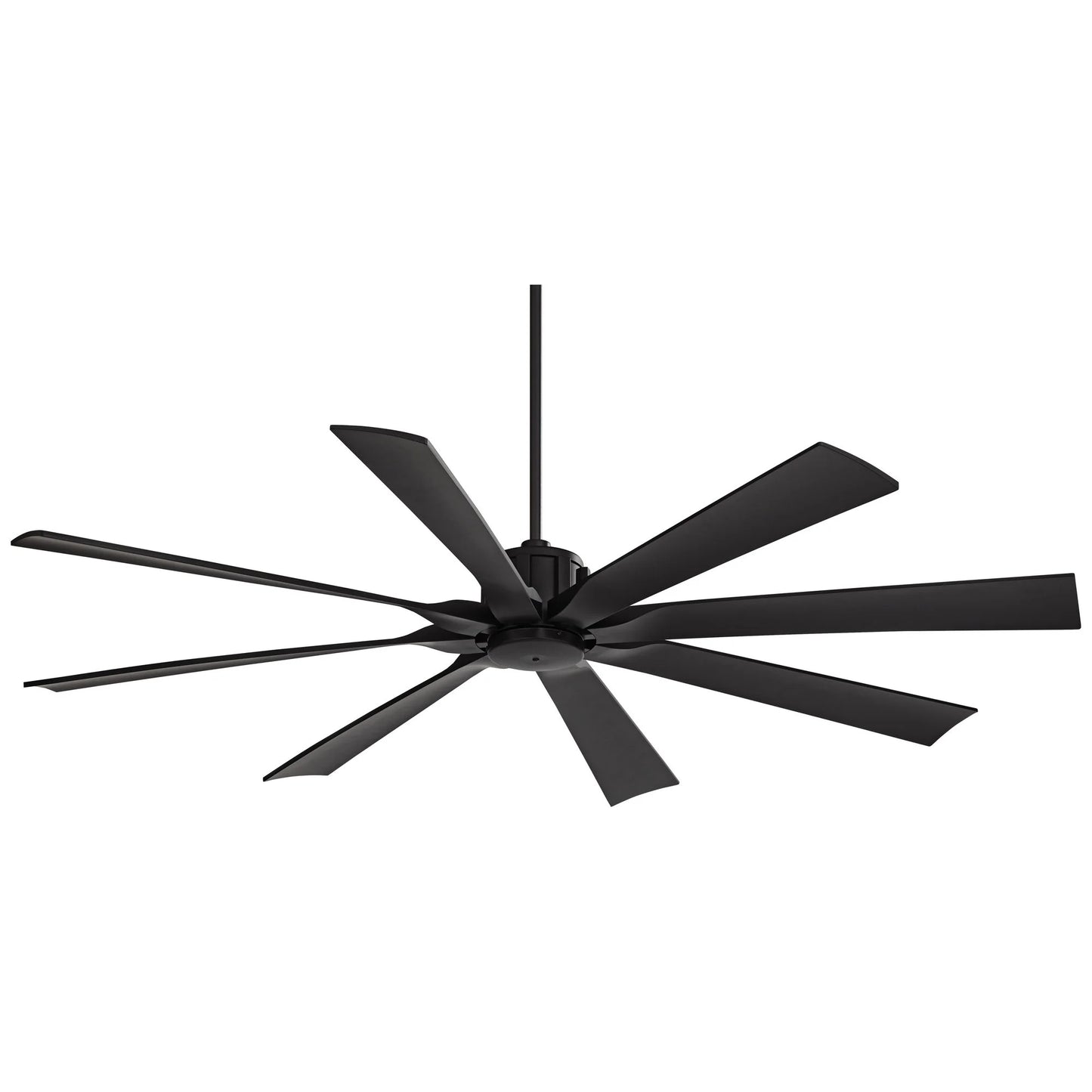 70" Possini Euro Design Modern Indoor Outdoor Ceiling Fan with Remote Control Matte Black Damp Rated for Patio Exterior House Home