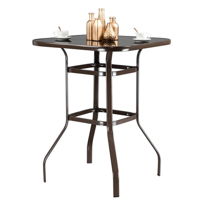 UBesGoo 51" Patio Swivel Bar Stools Set of 2, Outdoor Bar Height Patio Stools & Bar Chairs with High Back and Armrest,Black