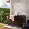 Teamson Home 154-Gallon Patios, Decks, and Pool areas Storage Chest with Waterproof Liner, Brown