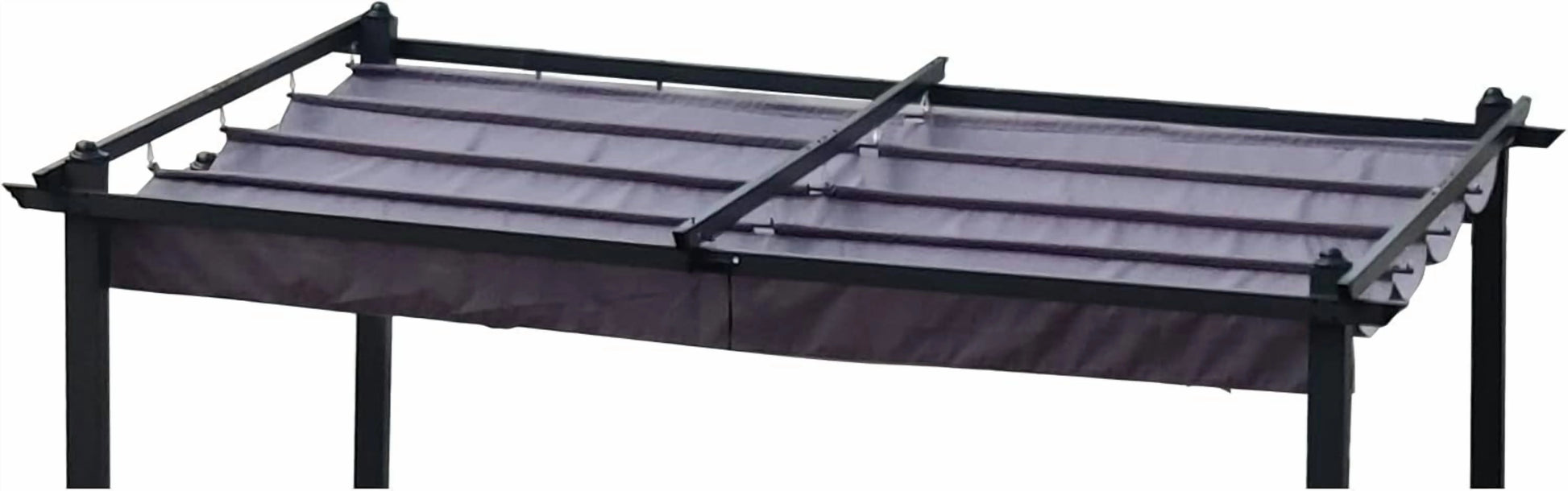 Outdoor Patio Pergola Replacement Canopy Top Cover Gazebo Replacement Shade Cover (Gray-for 13x10 Ft Pergola Frame)