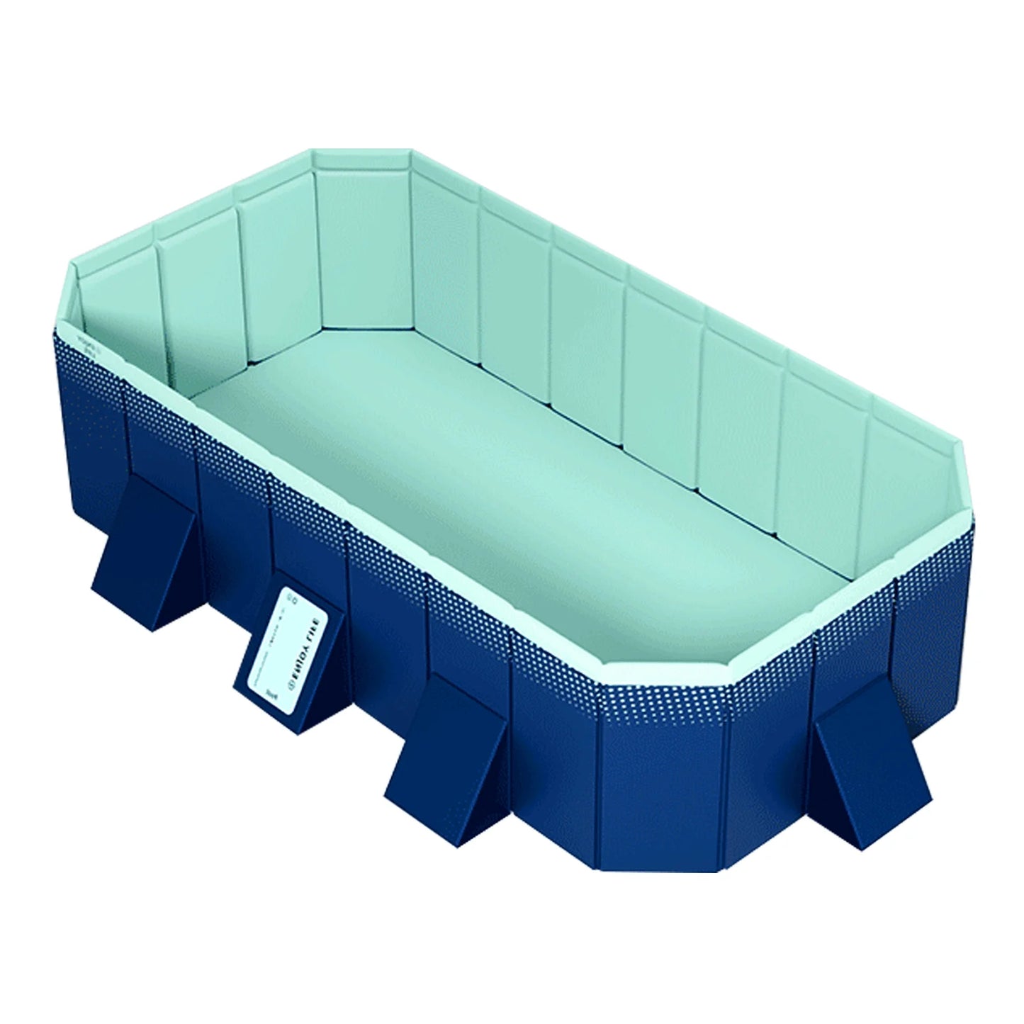 mwptoo Foldable Swimming Pool, Installation-free Portable Kids Swimming Pool, Collapsible Inflatable-Free Large Pool, for Adult Puppy Garden Patio