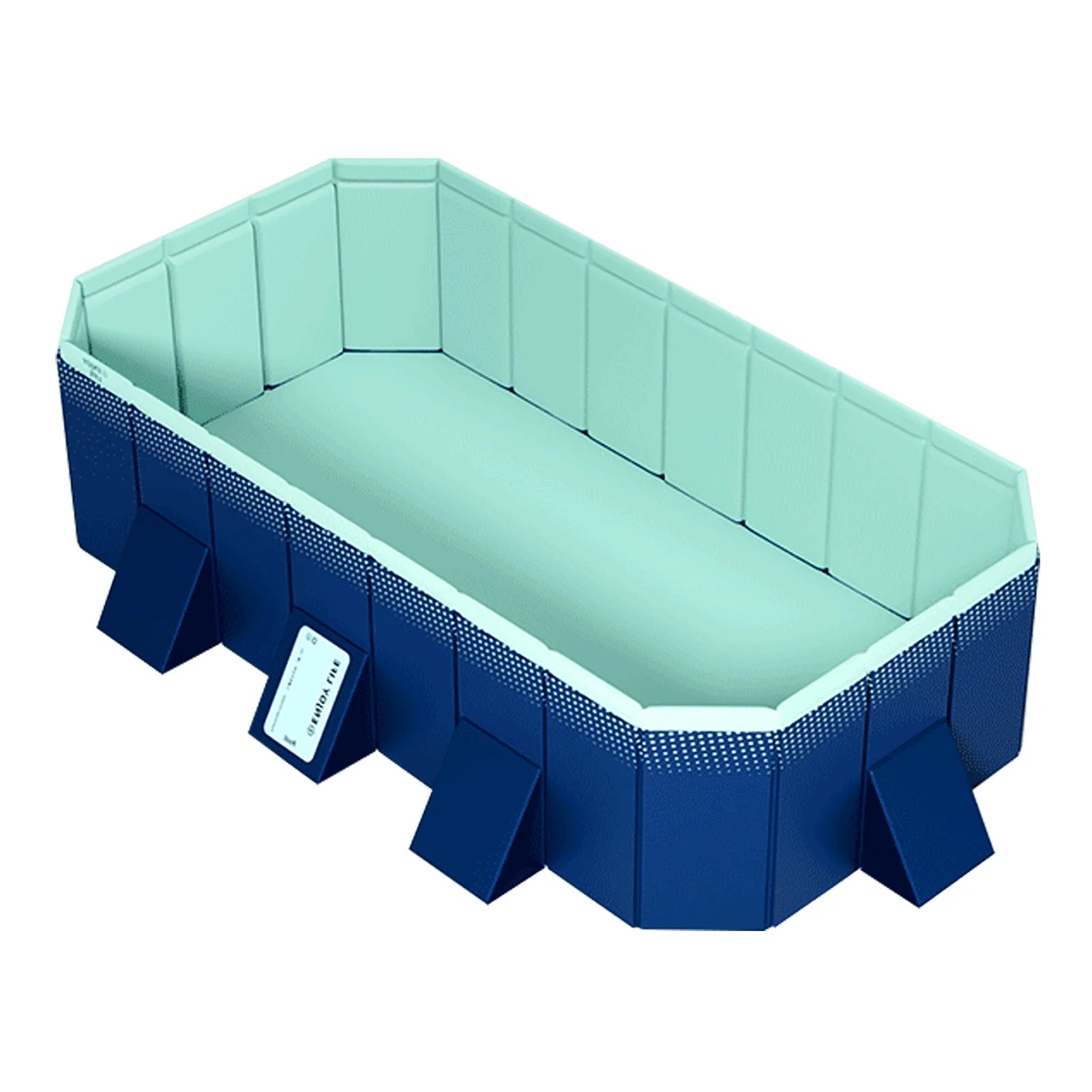 mwptoo Foldable Swimming Pool, Installation-free Portable Kids Swimming Pool, Collapsible Inflatable-Free Large Pool, for Adult Puppy Garden Patio