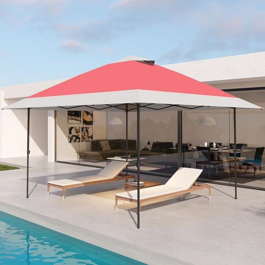 Pinypikaka 12x12ft Pop-Up Instant Gazebo Tent, Double Roof Patio Gazebo Portable Sun Shelter Outdoor Canopy Tent for Deck Backyard Garden Patio Lawns