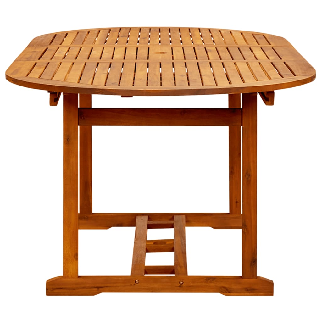 vidaXL Patio Table 78.7"x39.4"x29.5" Solid Acacia Wood