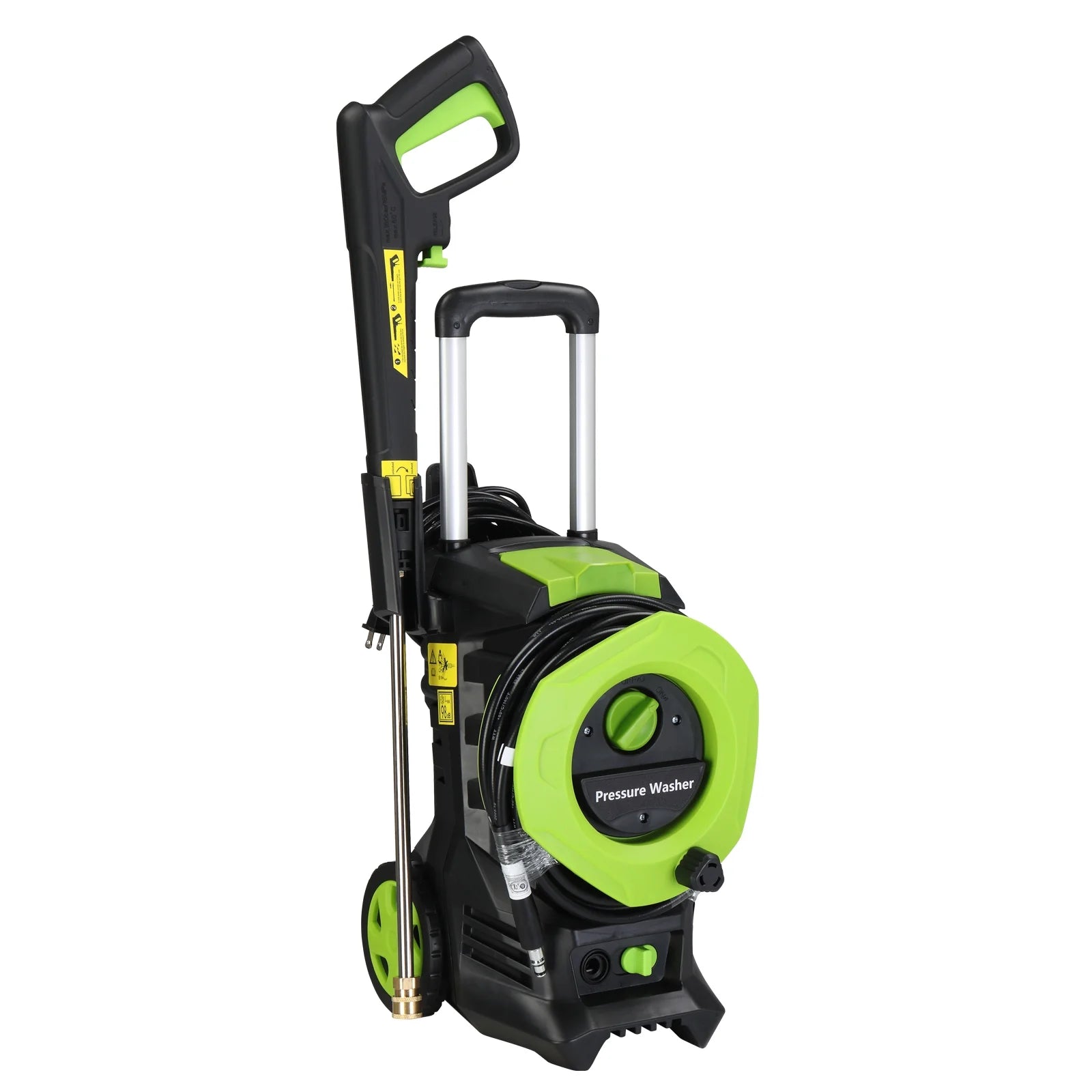 Seizeen Electric Pressure Washers - Max 3380 PSI High Power Washer, 2 GPM Power Washers Electric Powered with 4 Nozzles, Foam Cannon, Hose Reel, Car Motorcycle Water Washer for Deck/Driveway/Patio