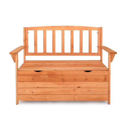 Zimtown Outdoor Storage Bench Deck Box for Patio Furniture, Front Porch Decor,Yellow
