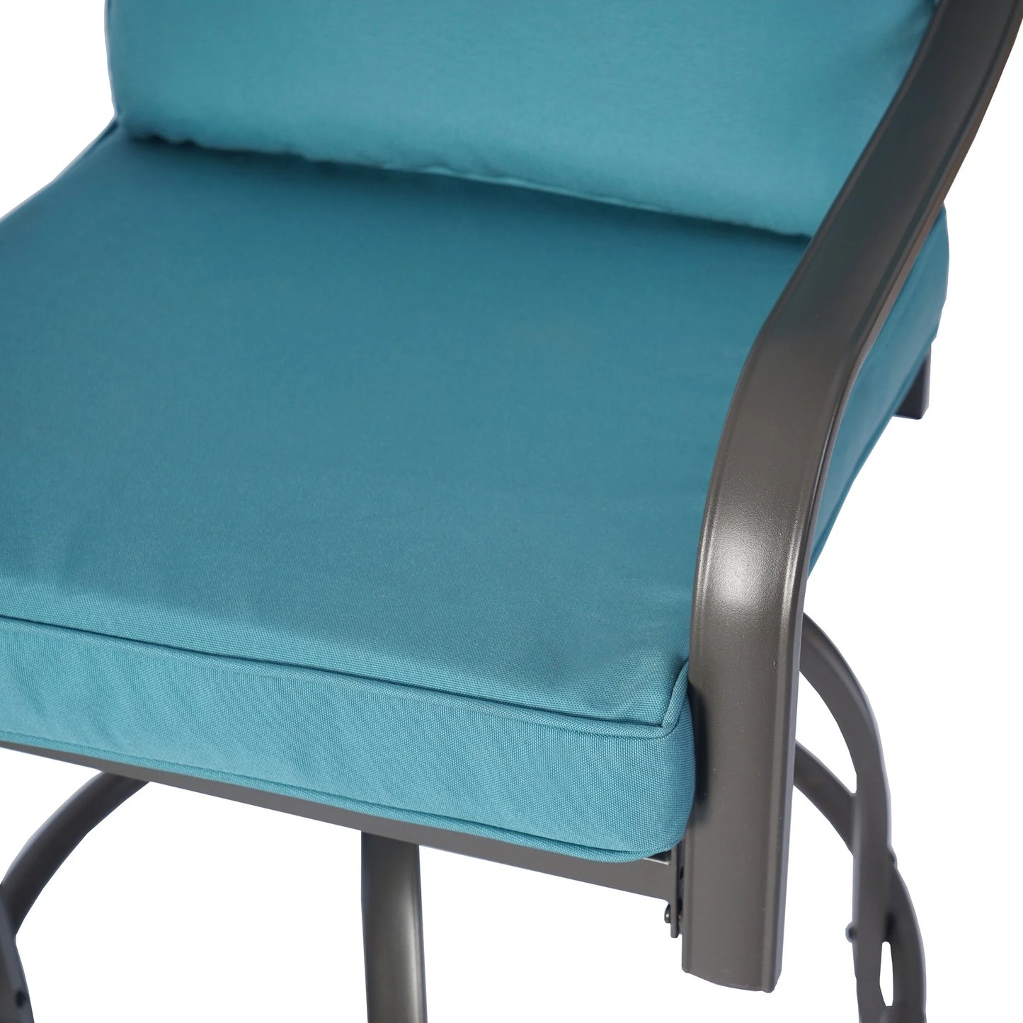 Kozyard Isabella High Swivel Bar Stools/Chair Set for Home Patio, Back Yard, Cafes, Bistro, Restaurants and Chic Bars (Aqua)