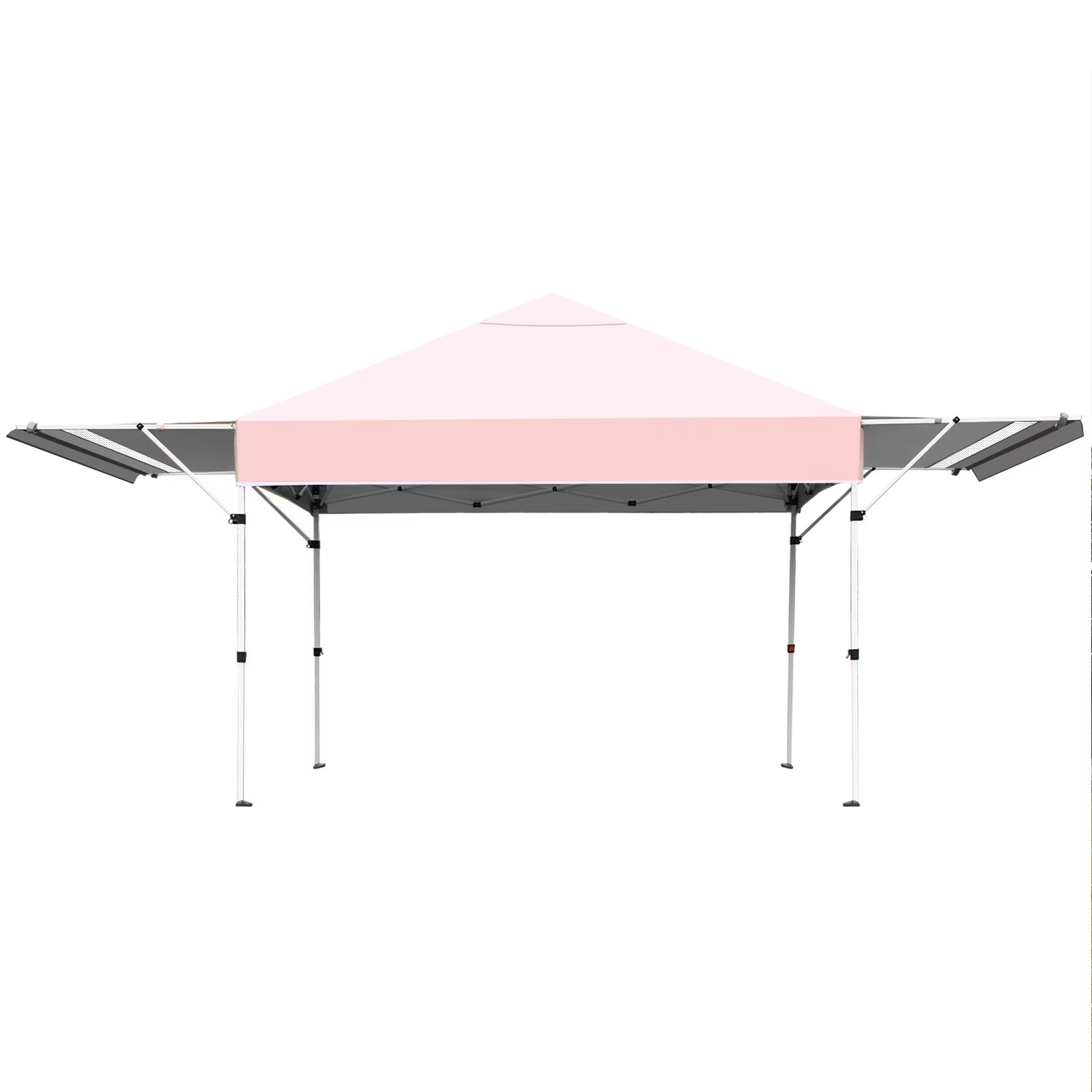 Patiojoy 10x17ft Pop up Canopy 3 Height Adjustment Folding Tent with Roller Bag White