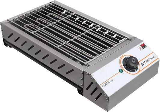 Portable BBQ Grill, Electric Tabletop Grill with Temperature Control for Outdoor Picnic, Garden, Patio, Camping, Travel, RV