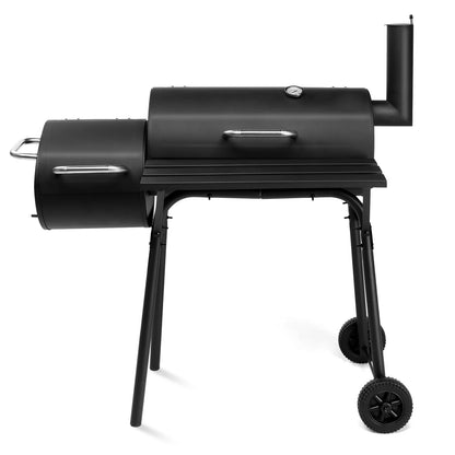 Ktaxon BBQ Grill Outdoor Charcoal Grill Offset Smoker for Patio Backyard,Black