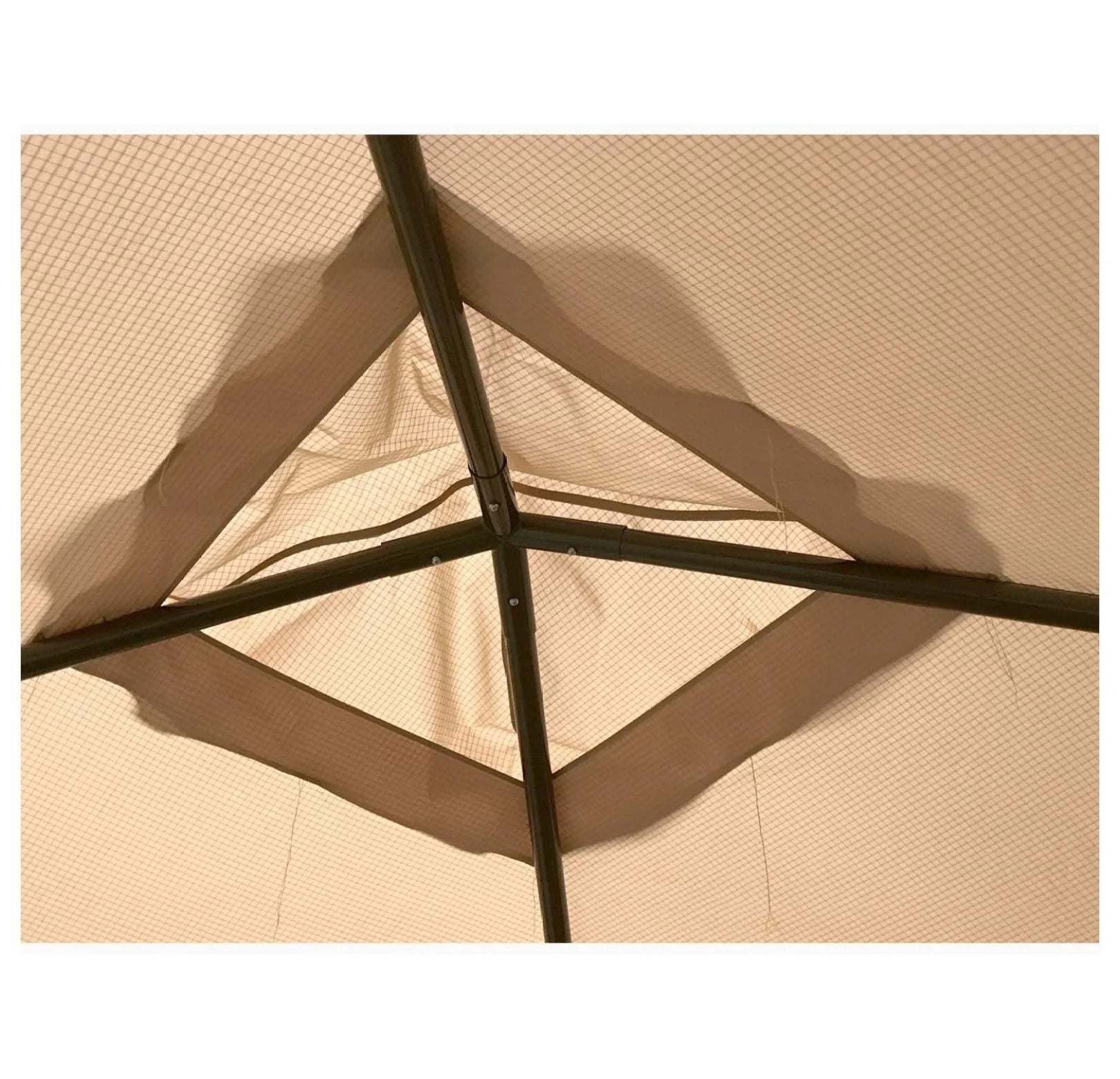 ABBA Patio 10x10 Gazebo Replacement Canopy - RipLock 500 Top Cover - Beige