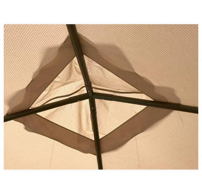 ABBA Patio 10x10 Gazebo Replacement Canopy - RipLock 500 Top Cover - Beige
