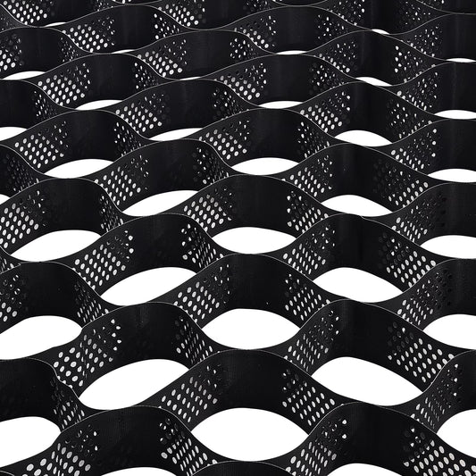 KFFKFF Gravel Grid, 4 Inch Depth, 17.06 x 8.86 FT/5200 x 2700 mm, Supports 1880 LBS Per Sq ft, Permeable Ground Stabilizer for Garden, Patio, Walkway, RV Parking Slopes