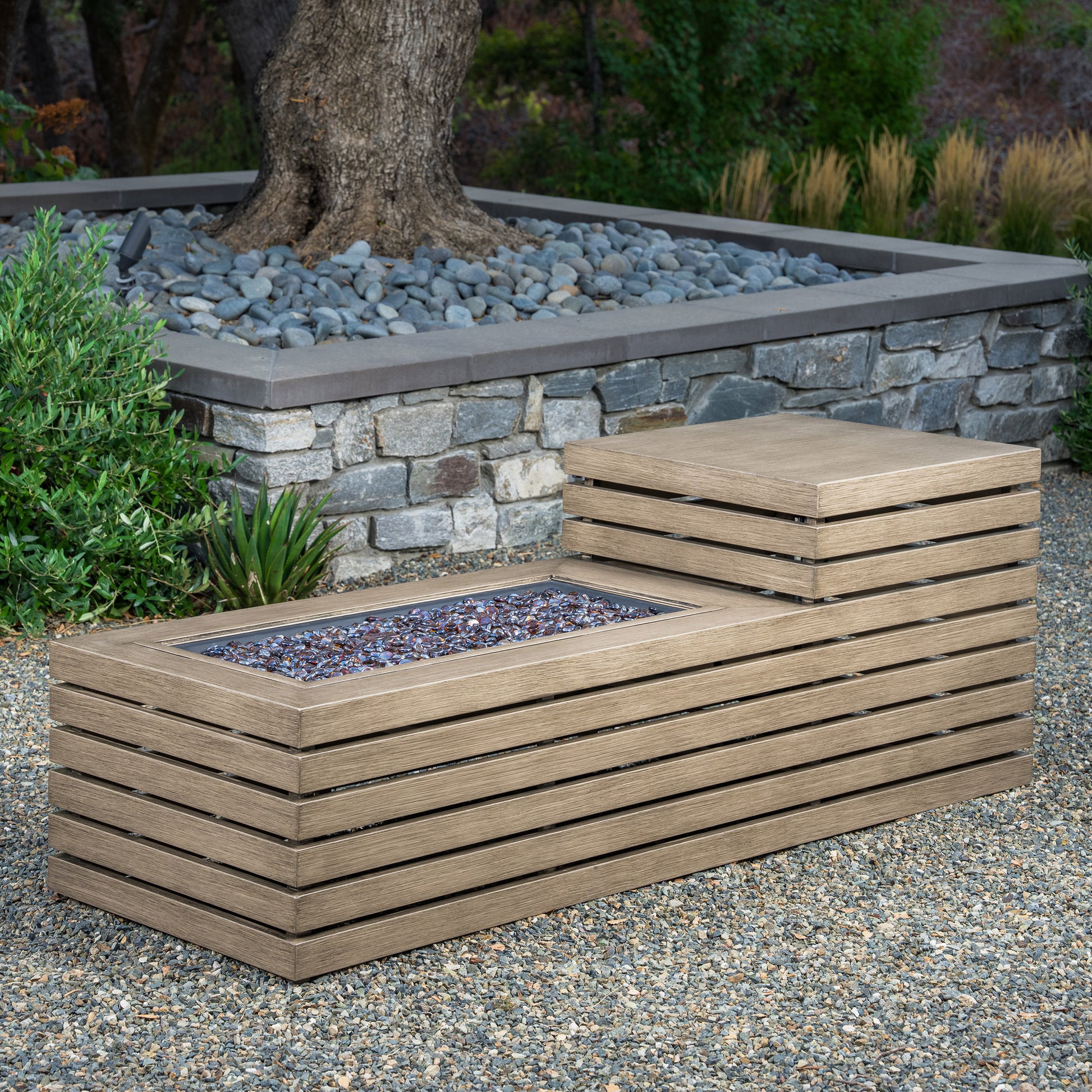 SunVilla Clifton 4-piece Fire Outdoor Patio Seating Set