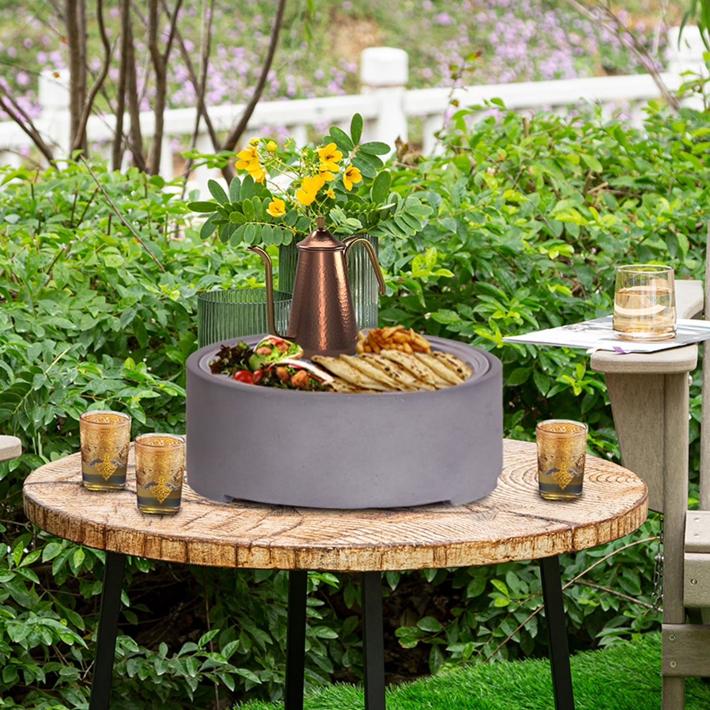 Afterglow 15 Inches Charcoal Grill Barbecue Smoker Stove Tabletop BBQ Outdoor Party for Patio Garden Backyard Decking Camping, Brown ?