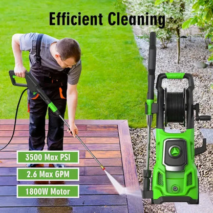 NEXPOW Electric Pressure Washer, 4000PSI Max 2.6 GPM Power Washer with 30 ft Hose, 4 Different Pressure Tips, Foam Cannon, Perfect for Cars, Patios