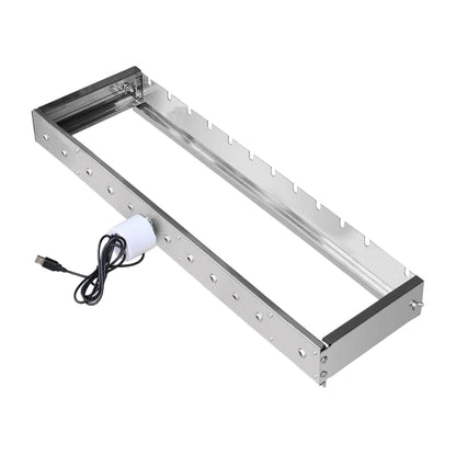 Automatic flips frame Tool Set Adjustable Width Easy to Install Grilling Stand DIY Barbecue Grill for Backpacking Hiking Patio backyards bbq 60cm