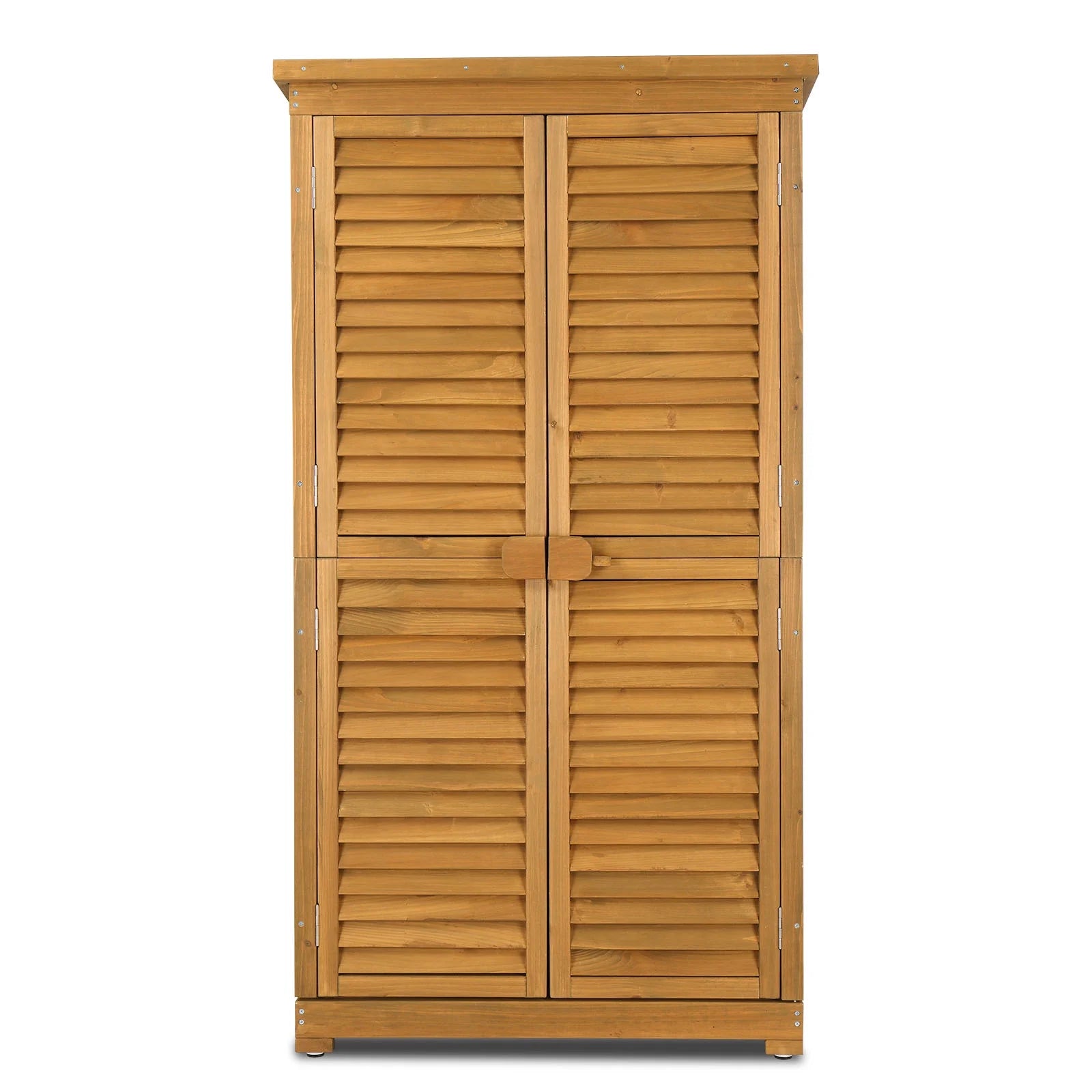 Winado 63'' Garden Shed Tool Storage Cabinet Outdoor Shed w/Asphalt Roof for Patio Backyard