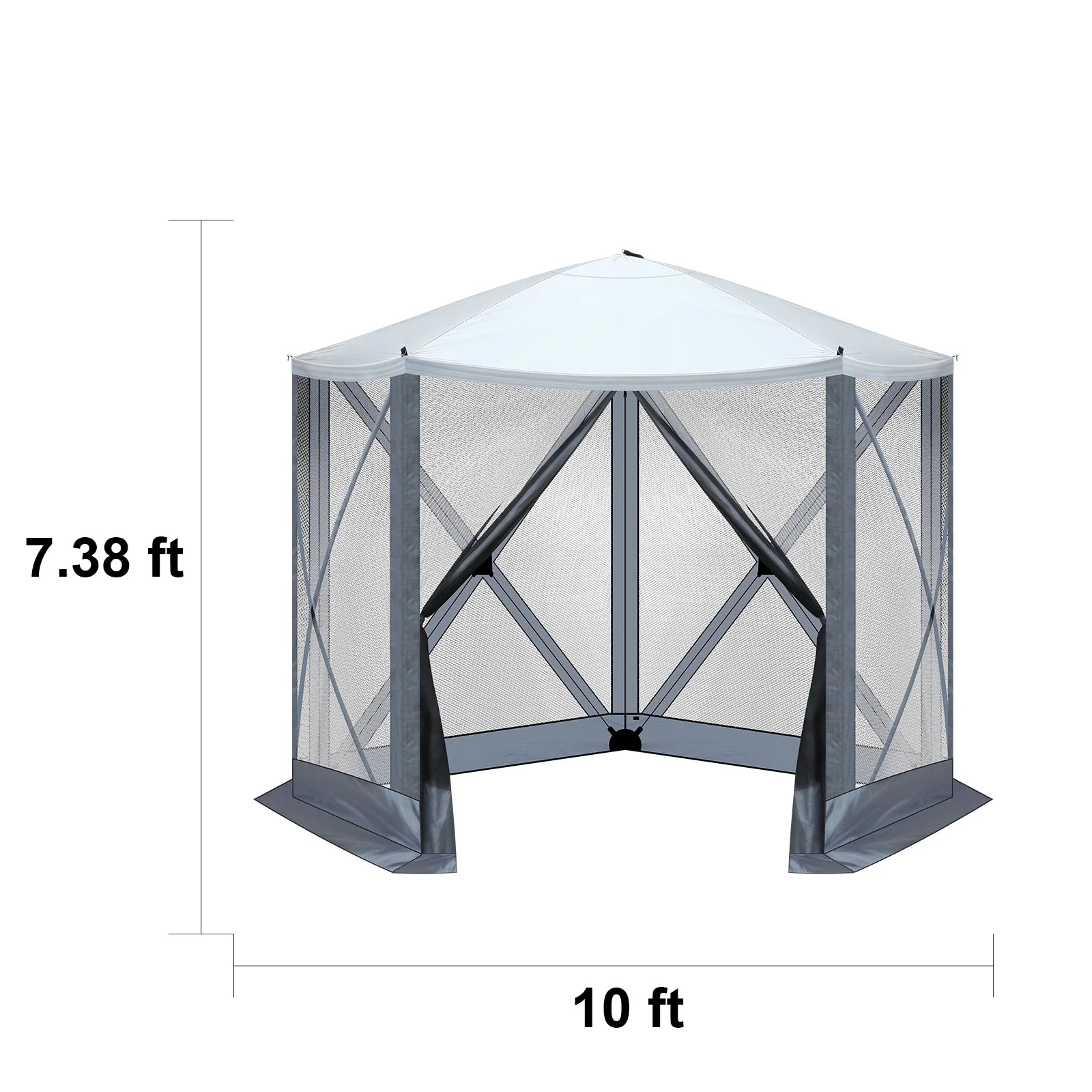 UBesGoo 10 x 10 Ez Pop Up Gazebo Canopy Tent with Mosquito Netting for Patio, Camping and Picnic Includes Carry Bag
