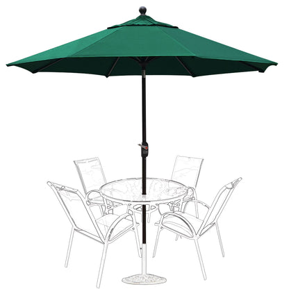 EliteShade 9Ft Market Umbrella Patio Outdoor Table UmbrellaTeal