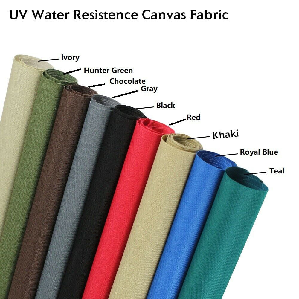 Waterproof Canvas Fabric Heavy Duty Outdoor 60Inches Patio Awning Canopy Cover UV Protection