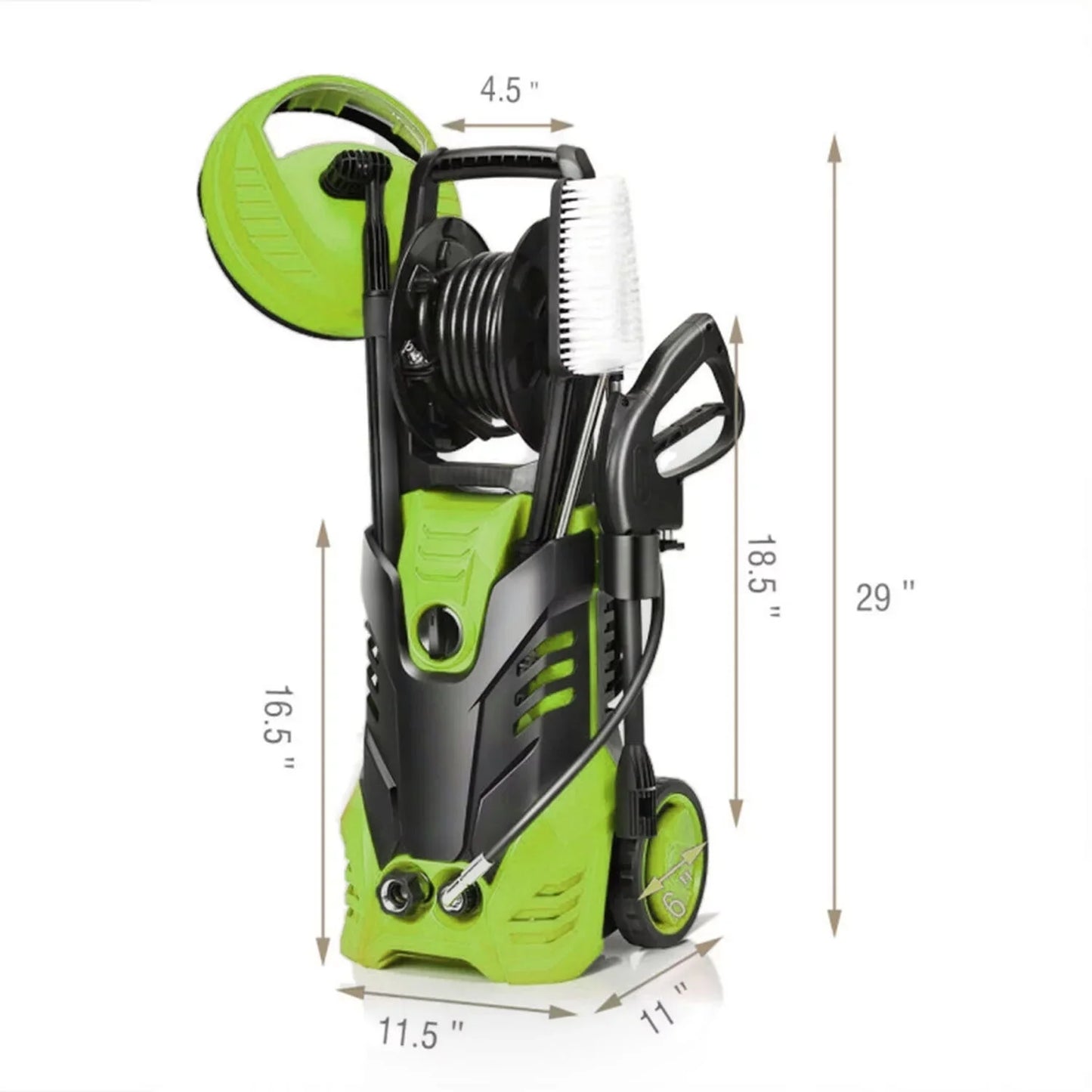 Fenbeli Electric Pressure Washer, 3800 PSI 2.6GPM Power Washer for Cars, Fences and Patios