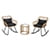 JOIVI Patio Wicker Rocking Chairs Set of 2, Outdoor Rattan Rocking Chairs with Pillows and Cushions, Front Porch Rocker with Iron Frame for Outside Lawn Garden Indoor Balcony, White