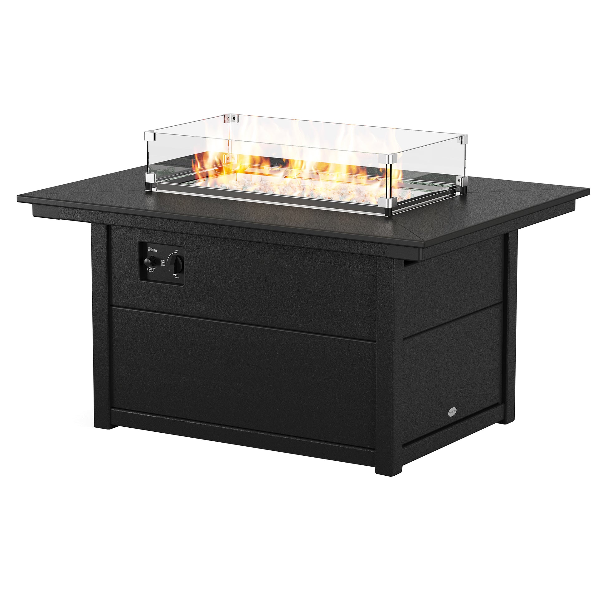 POLYWOOD Westport 7-piece Fire Modular Outdoor Patio Seating Set