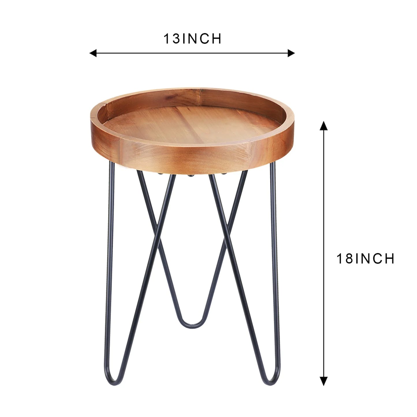 Plant Stand MUMTOP Flower Pots Holder Round End Table for Indoor Outdoor Garden & Patio