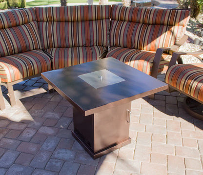 AZ Patio Heaters Outdoor Conventional Propane Fire Pit in Hammered Bronze