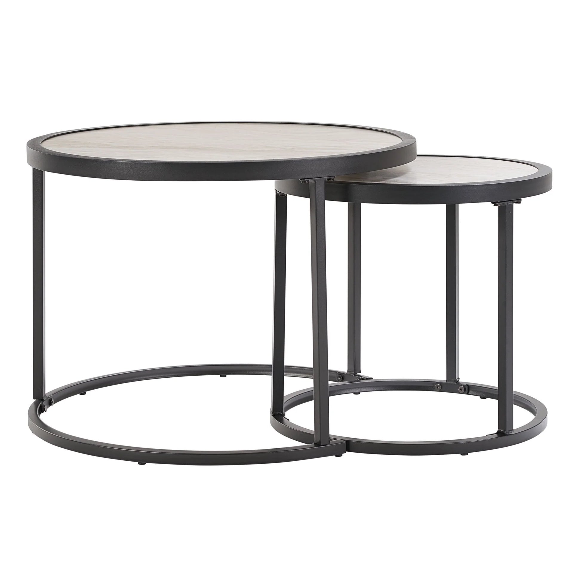 Better Homes & Gardens River Oaks 3-Piece Sofa and Nesting Tables with Patio Cover, Dark