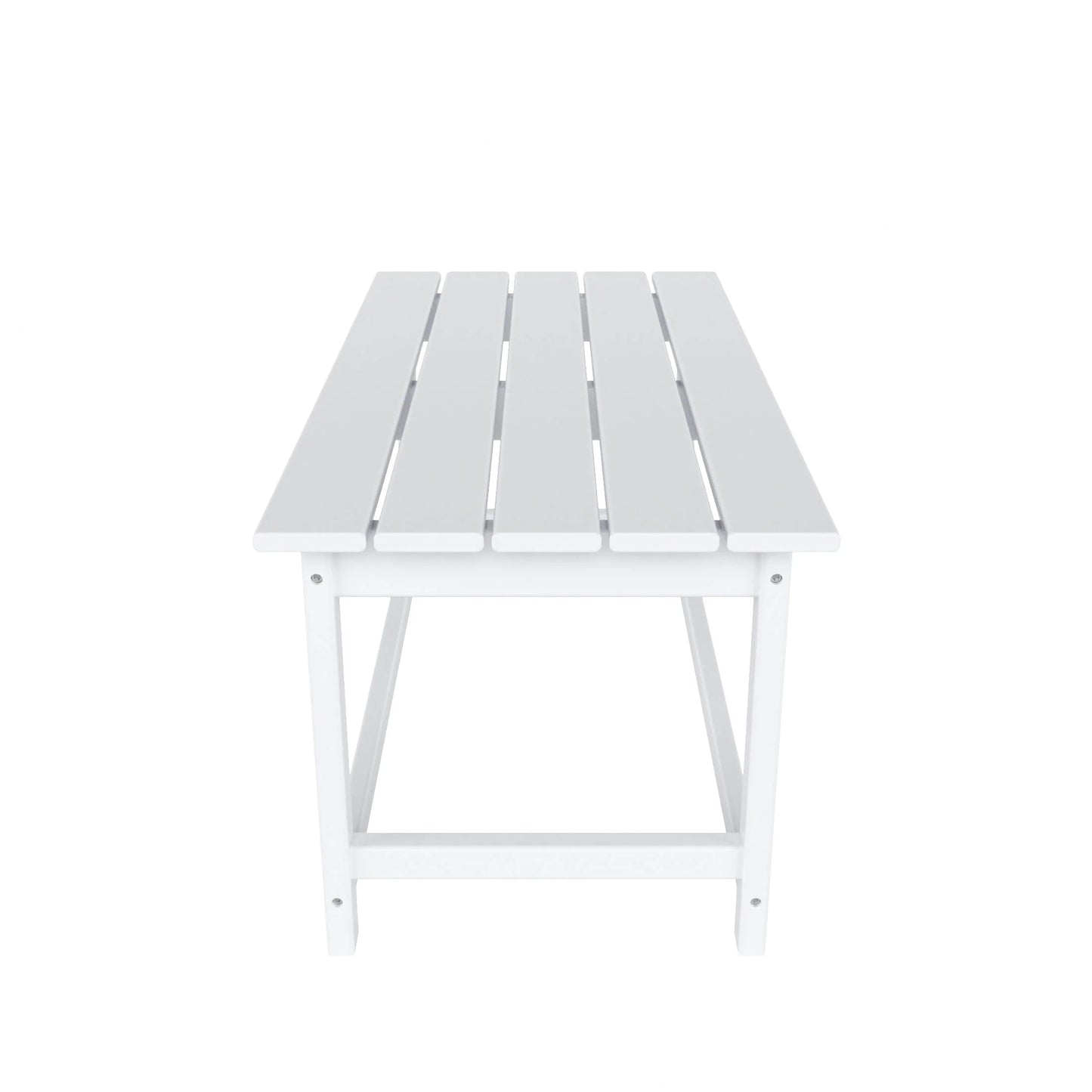 Westintrends Outdoor Patio Classic Adirondack Coffee Table, White