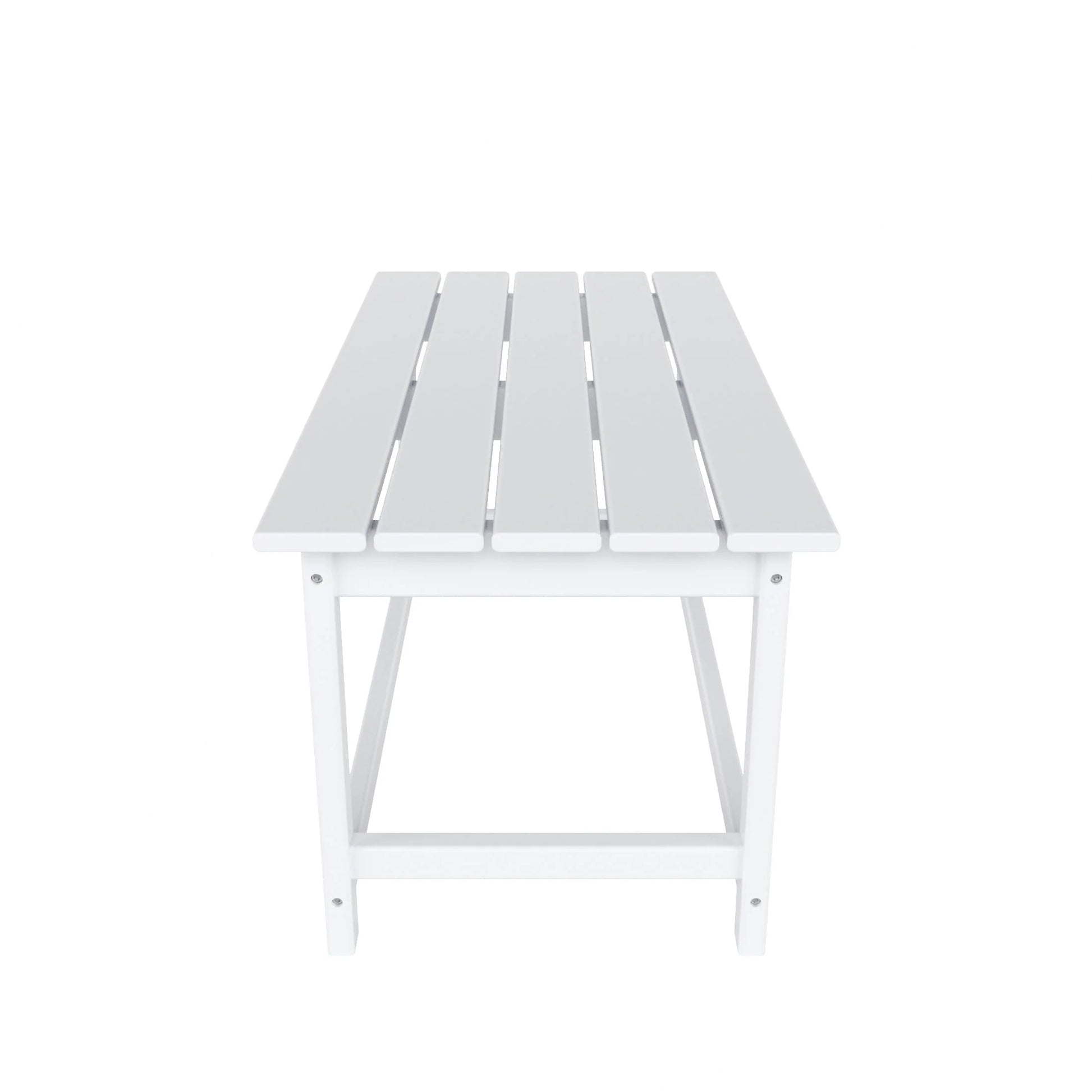 Westintrends Outdoor Patio Classic Adirondack Coffee Table, White